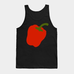 Paprika Pepper Cutout Artwork - Warhol Vegetables (Vegetarian or Vegan Idea) Tank Top